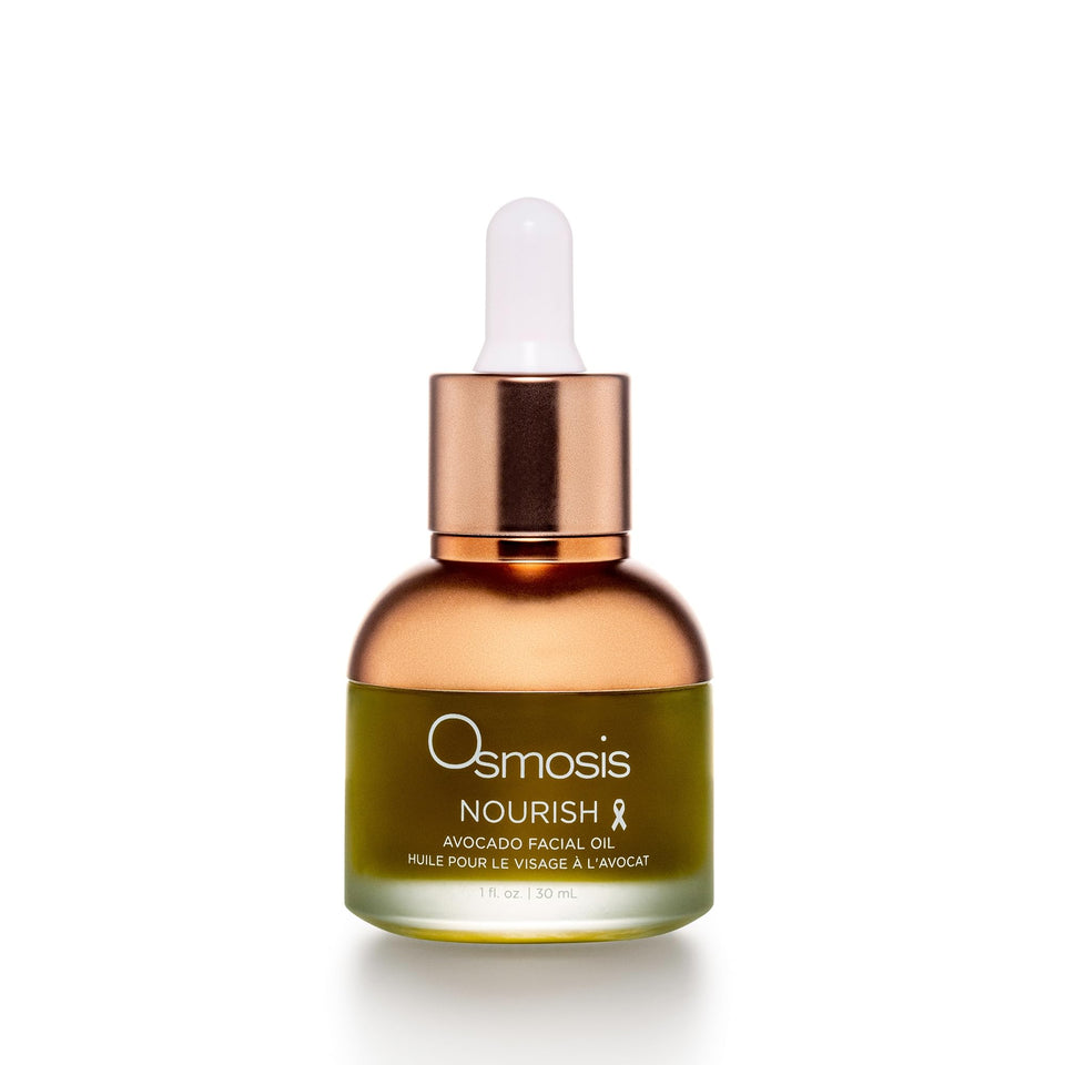 OSMOSIS front bottle view showing nourishing avocado oil packaging benefits hydration