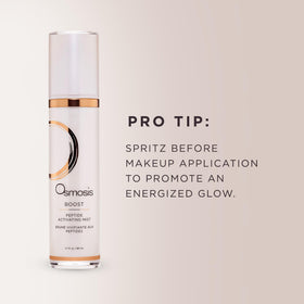 OSMOSIS bottle next to plant ingredients communicating natural amplification