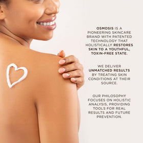 OSMOSIS label closeup highlighting ingredients like copper gluconate benefit