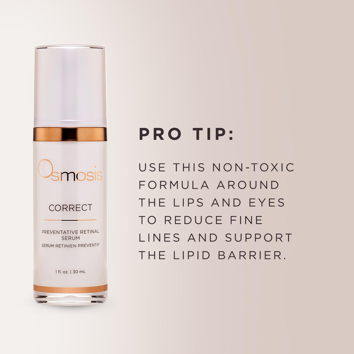 OSMOSIS before and after texture comparison showing visible smoothing benefit