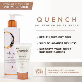 OSMOSIS close-up of pump dispense texture showing lightweight cream that absorbs quickly