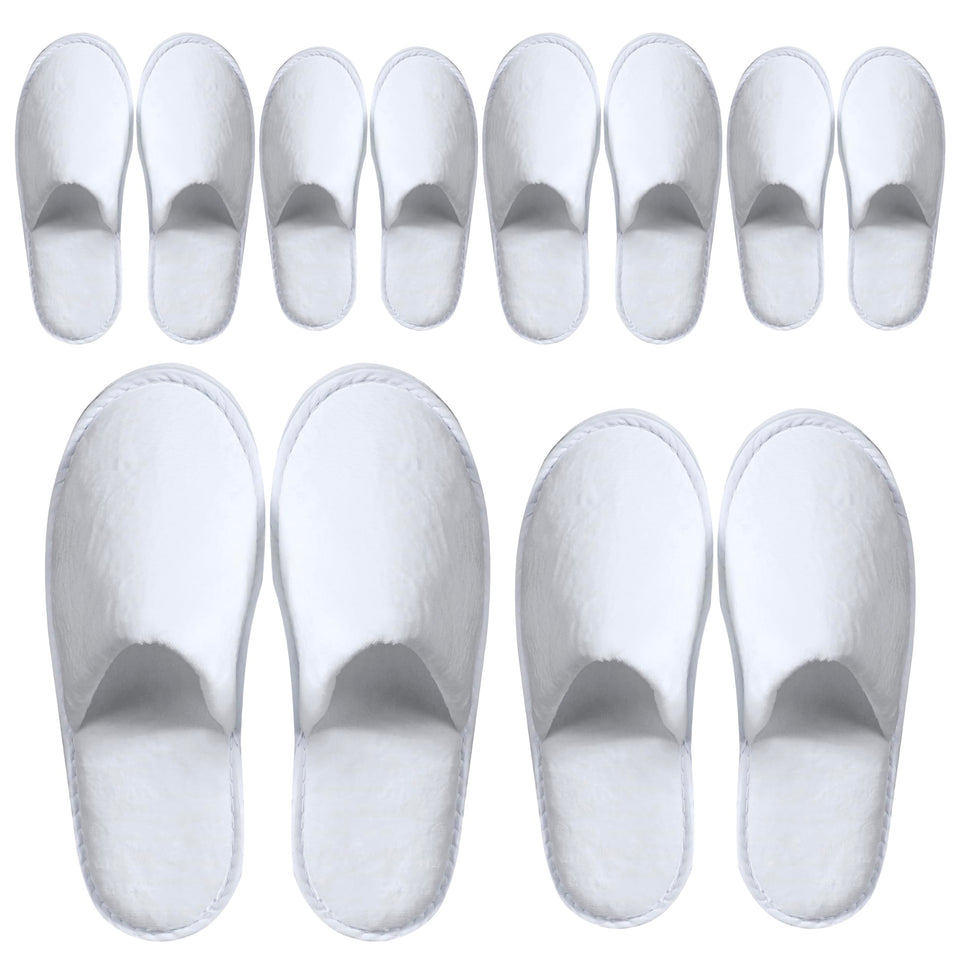 OSTADARRA front packaging view showing six spa slippers set for guests