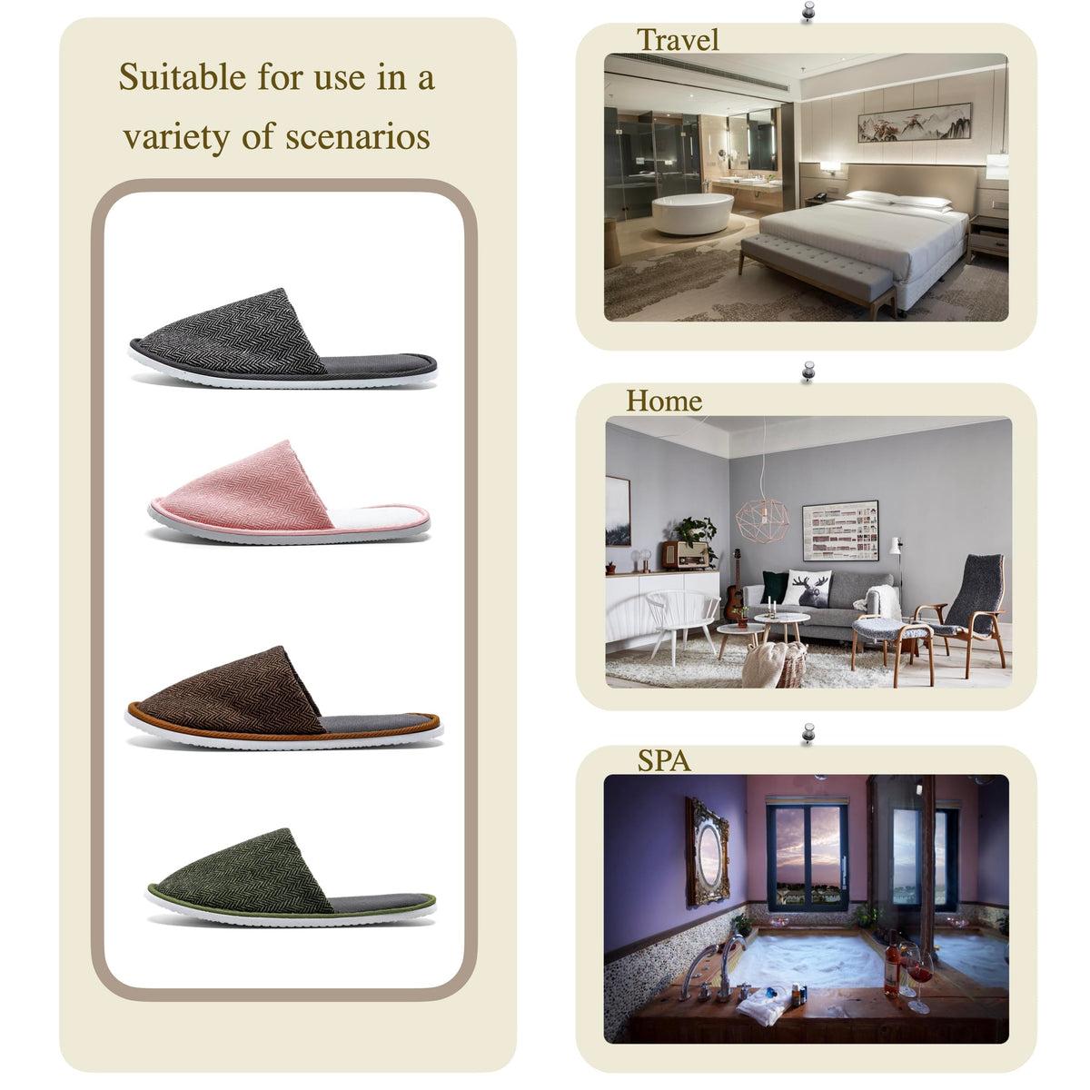 OSTADARRA slippers in a spa setting conveying comfort for guests