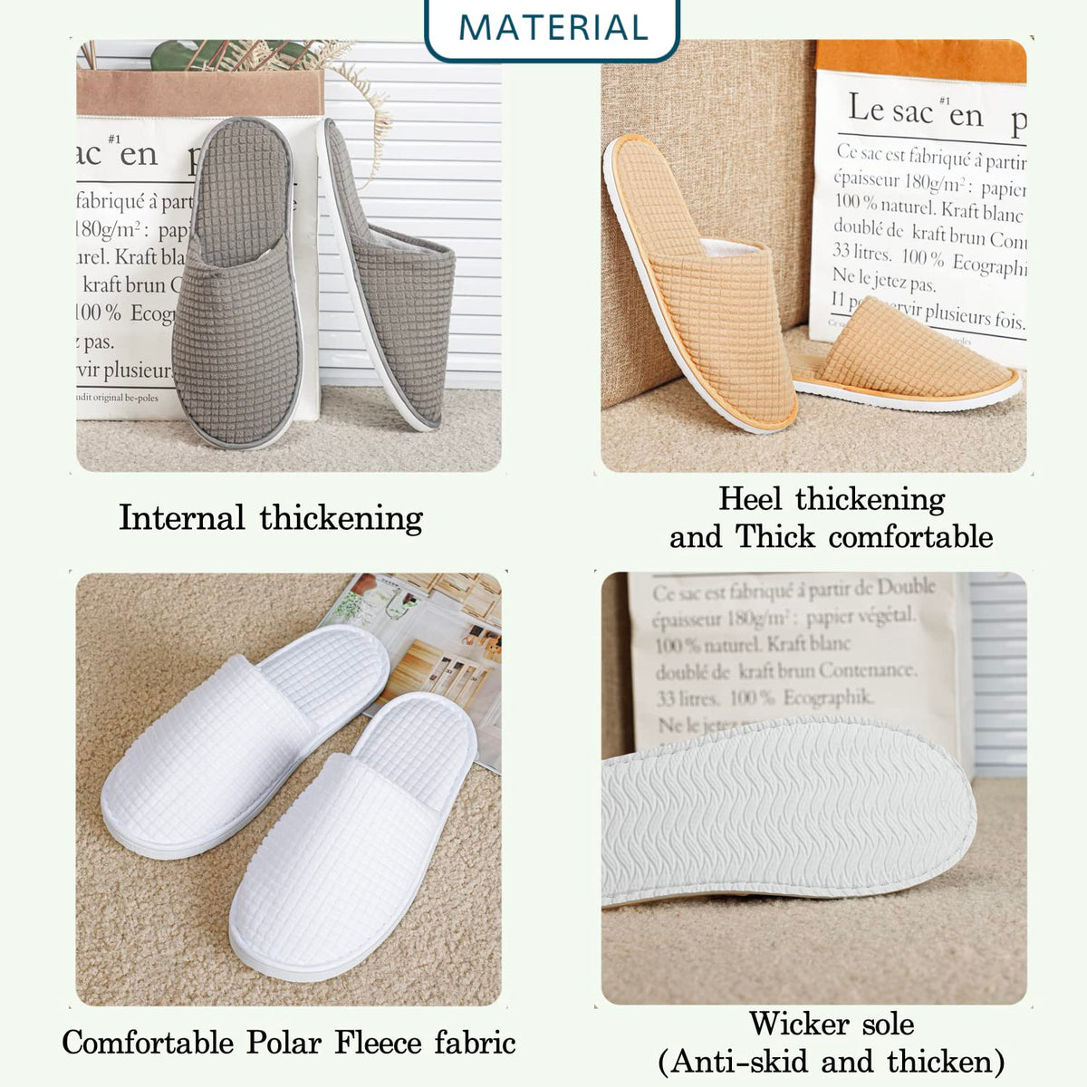 OSTADARRA slippers in use on bathroom tile offering secure footing