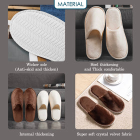OSTADARRA two slippers packaged individually demonstrating hygienic bags