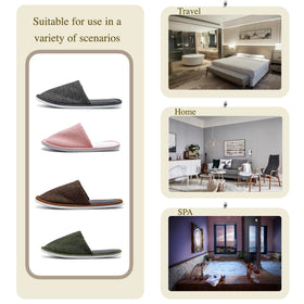 OSTADARRA folded slippers packed for travel showing reusable convenience