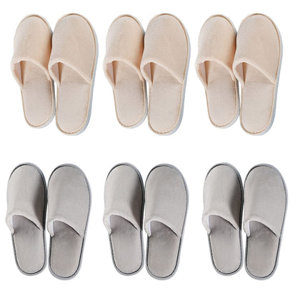 OSTADARRA front packaging showing six neatly arranged guest slippers for convenience