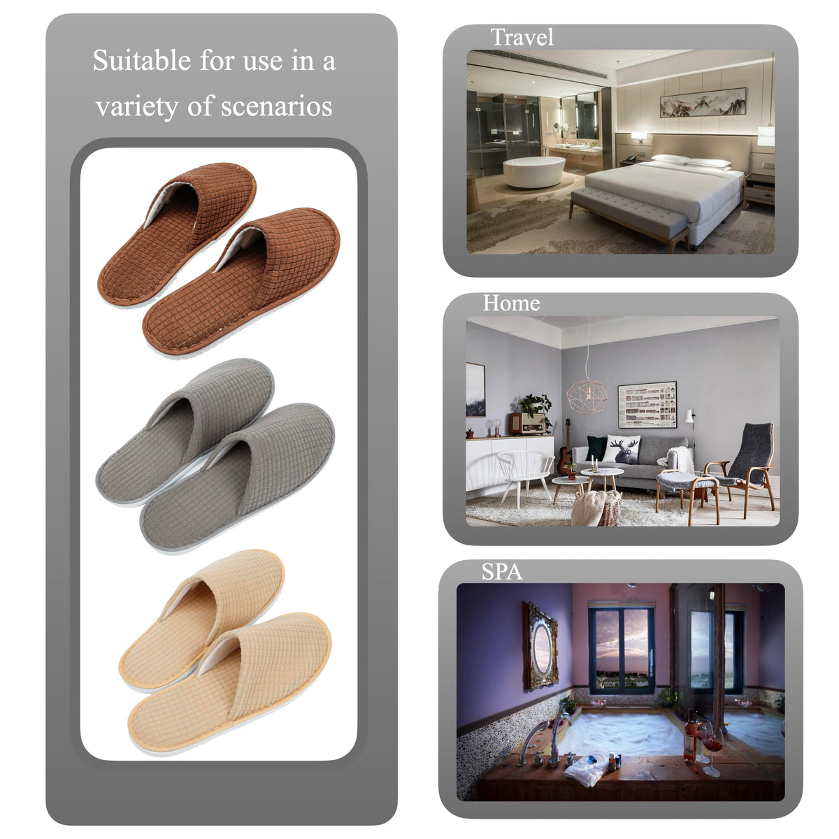 OSTADARRA slippers on bedroom floor showing cozy indoor use