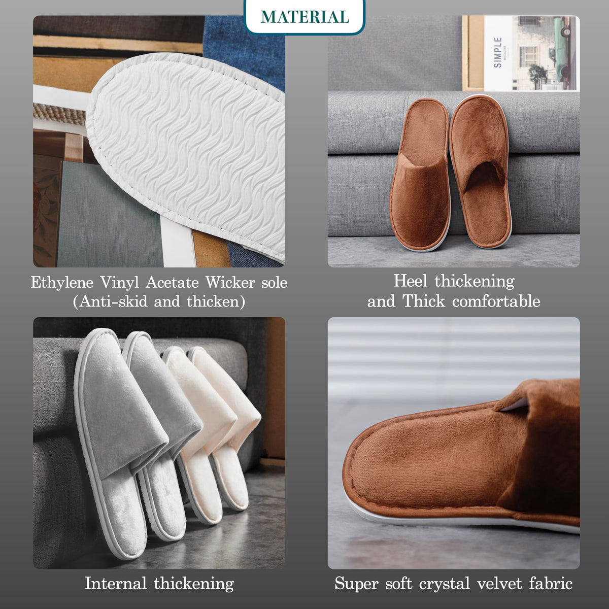 OSTADARRA pair in packaging bag ready for guests, hygienic convenience benefit