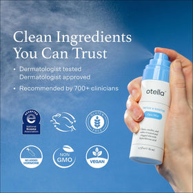 Otella label close-up highlighting ingredients and pH balance for informed ingredient-conscious users
