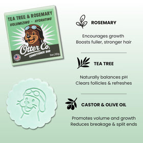 Otter co close-up texture of conditioner bar highlighting creamy feel