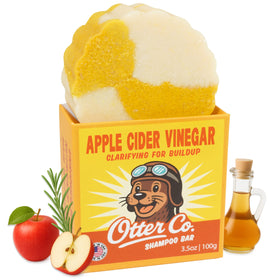 Otter co. front packaging showing clarifying shampoo bar protecting hair clarity
