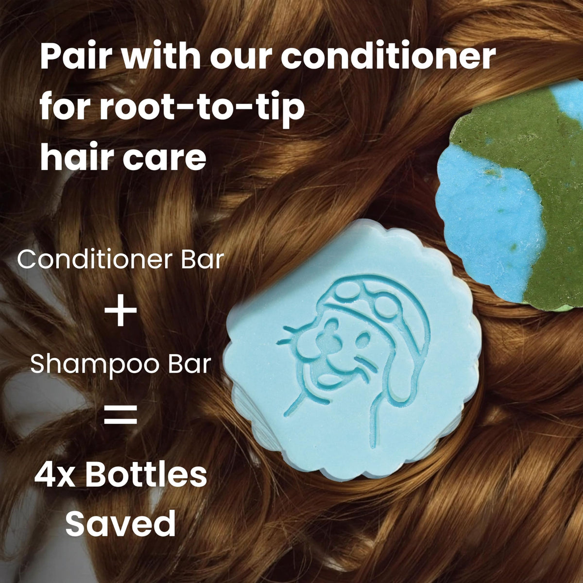 Otter co bar on shower shelf producing lather and easy-rinse benefit