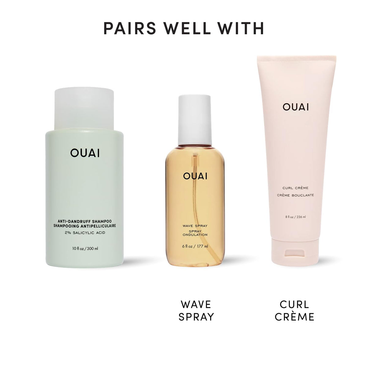 OUAI applicator on scalp demonstrating targeted soothing and relief