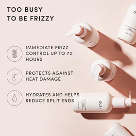 OUAI cream on hands demonstrating easy one-pump application and even distribution