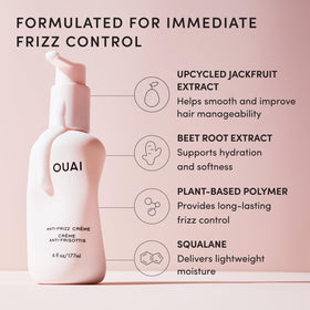 OUAI 3 oz jar next to everyday items illustrates travel-friendly size benefit