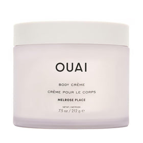 OUAI Melrose Place jar front view showing label and packaging benefit elegant hydration