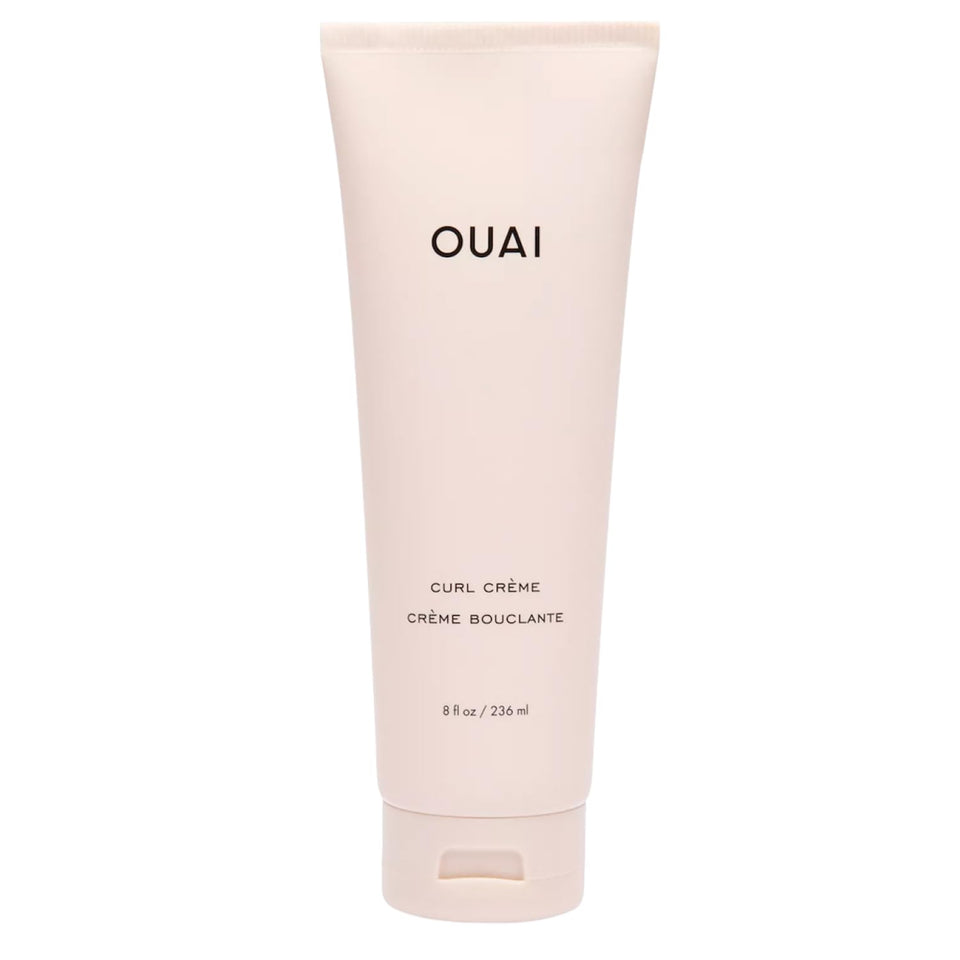 OUAI curl cream front bottle showing branding and size for easy selection