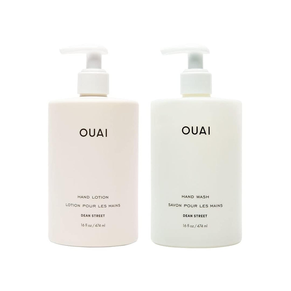 OUAI front packaging showing both Dean Street bottles and clear branding for shelf appeal