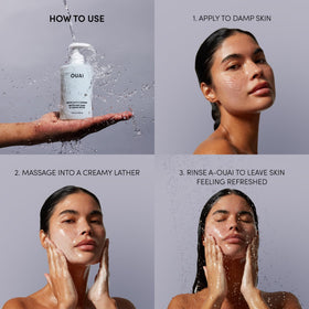 OUAI detox on bathroom vanity conveying a refreshing daily routine