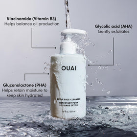 OUAI detox in hand after workout showing effective sweat removal