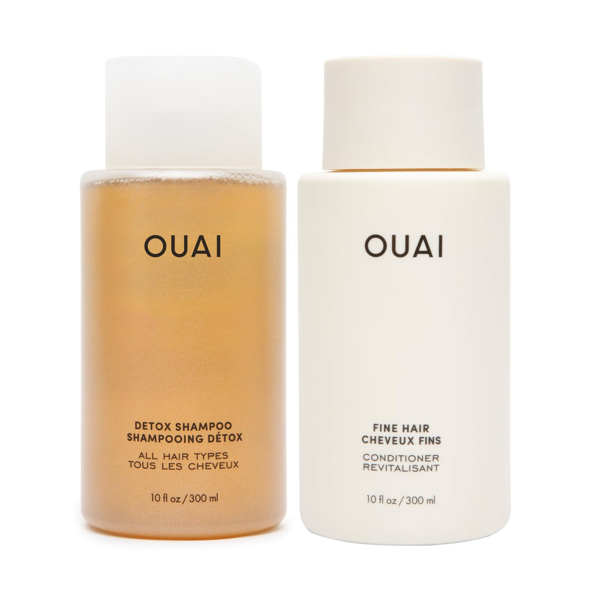 OUAI Detox Shampoo front bottle showing clean branding and clarifying benefit