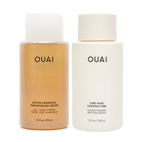 OUAI Detox Shampoo front bottle showing clean branding and clarifying benefit