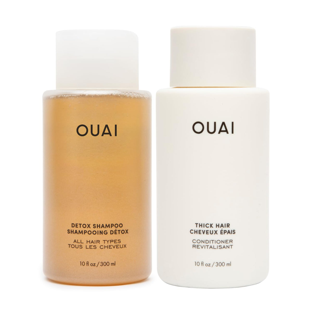 OUAI Detox Shampoo bottle front showing clean design and benefits