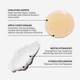 OUAI Detox Shampoo lather texture demonstrating deep-cleaning action