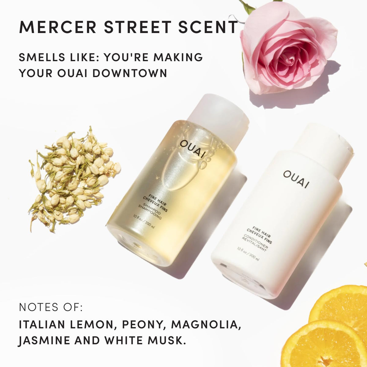 OUAI after dry styled hair showing fuller-looking volume