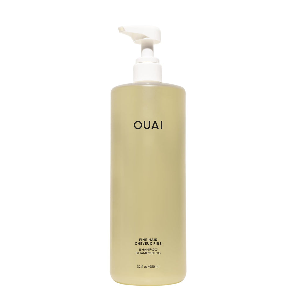 OUAI front bottle view showing 32 oz volume and clean design benefit