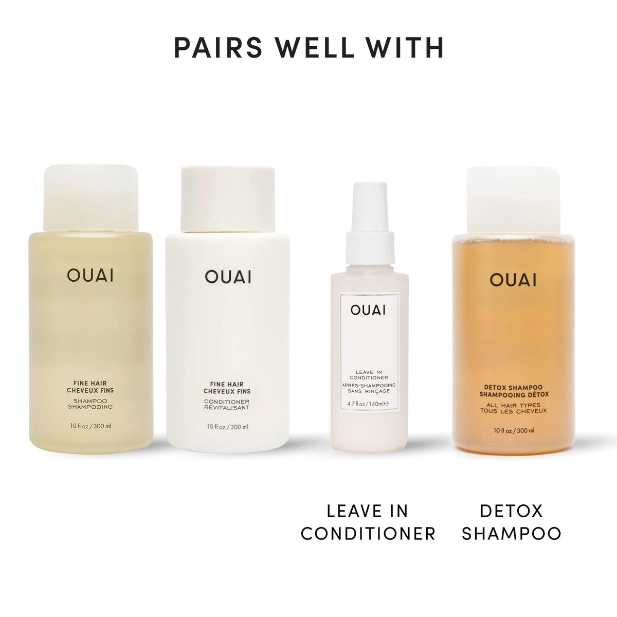 OUAI bottles in hand size comparison indicating travel-friendly ounces