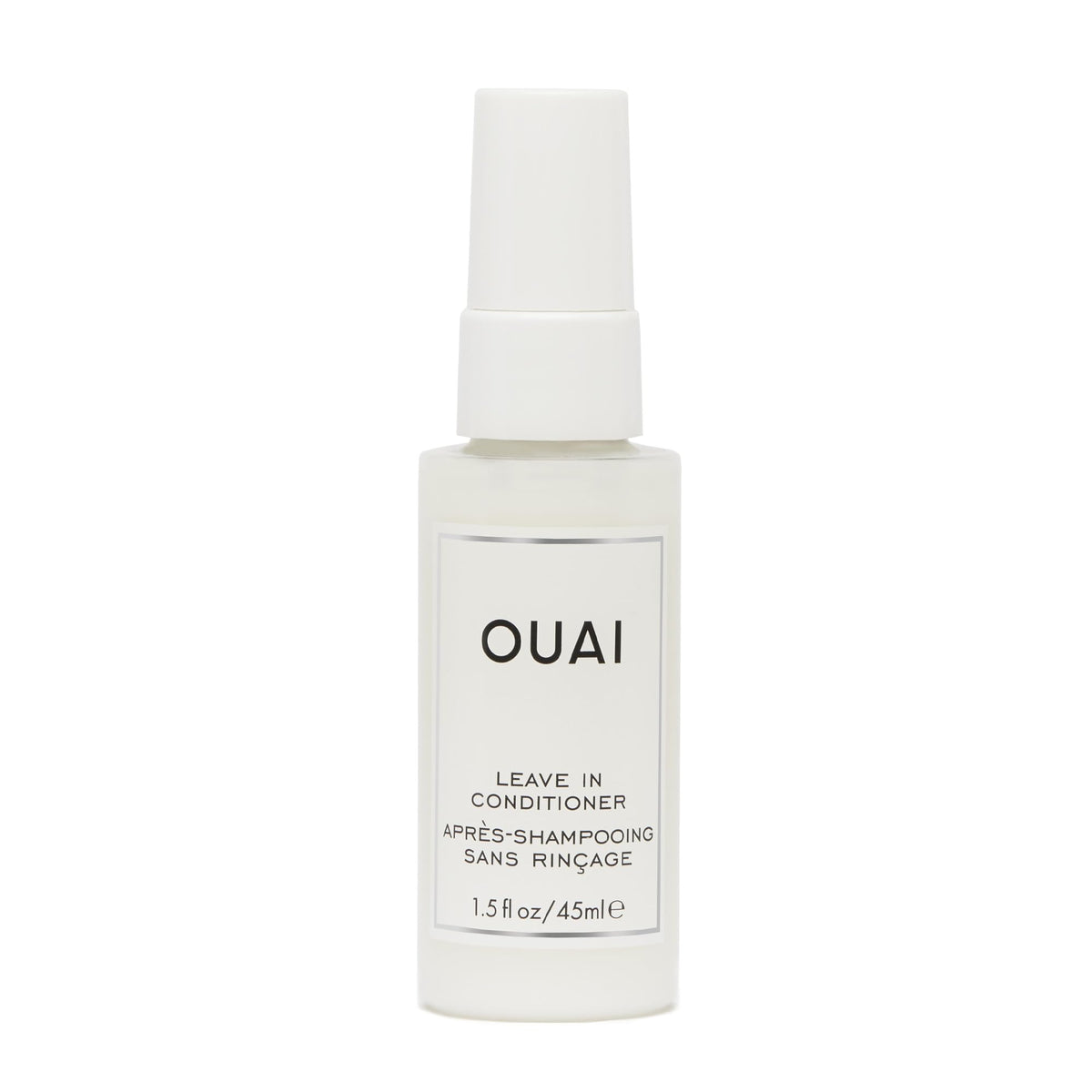 OUAI front packaging 1.5 oz showing compact travel-friendly design