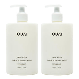 OUAI hand wash front packaging showing label and pump, premium everyday soap