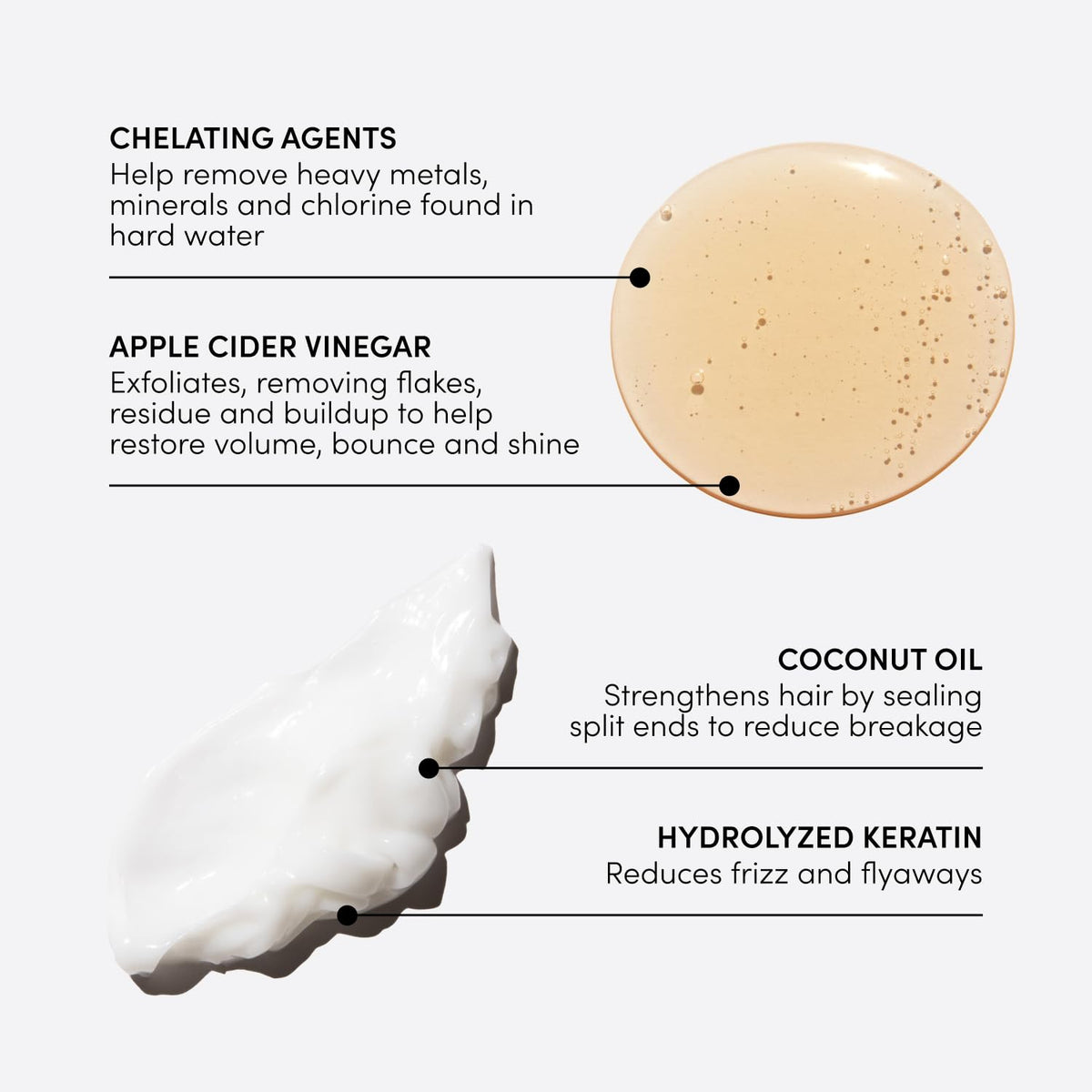 OUAI medium conditioner tube label visible for ingredient clarity