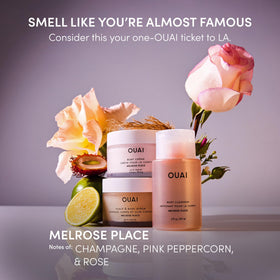 OUAI Melrose Place pump foam close-up demonstrating rich lather benefit