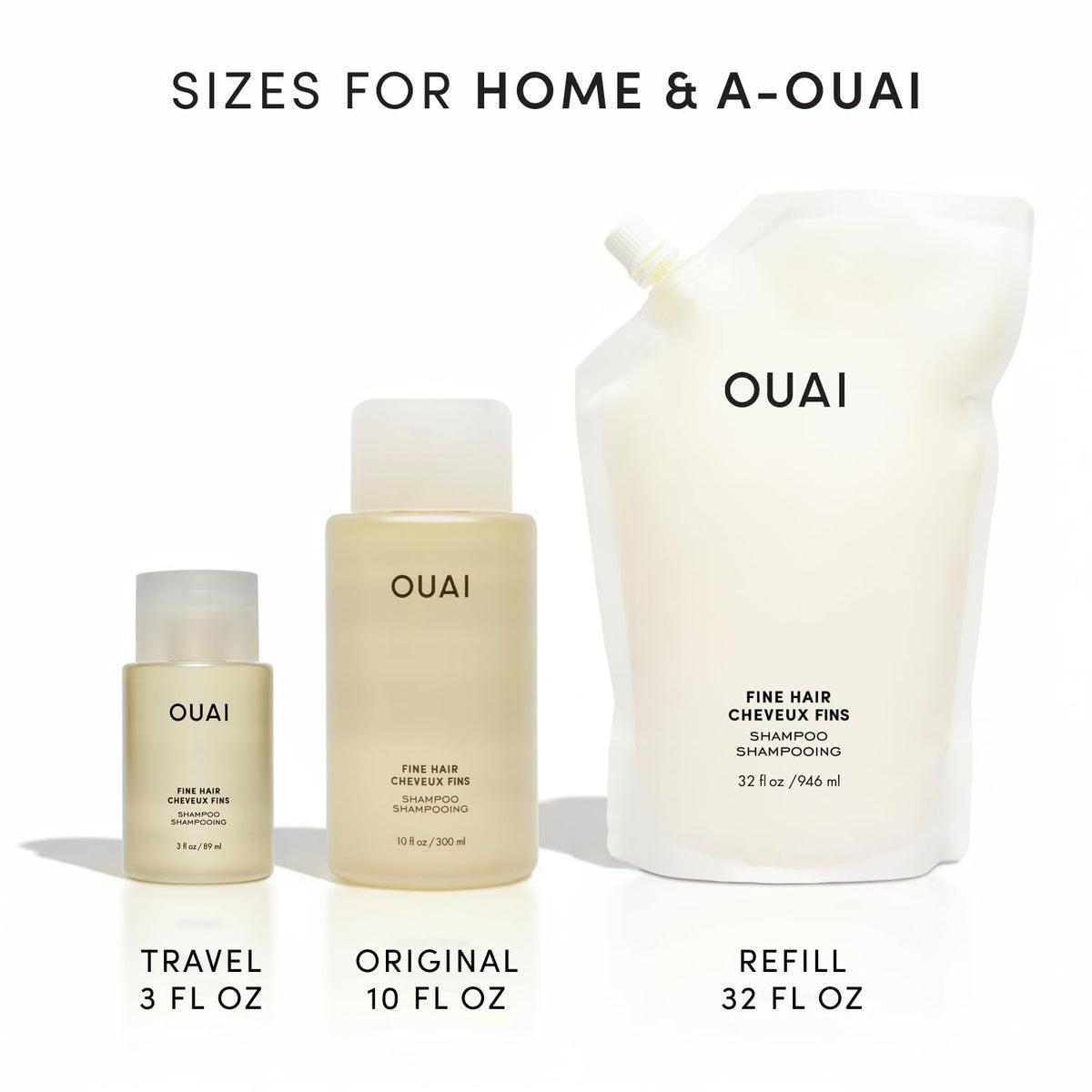 OUAI label close-up of ingredients and scent notes, transparency benefit