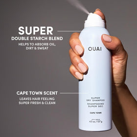 OUAI can packed in carryon illustrating travel-ready convenience