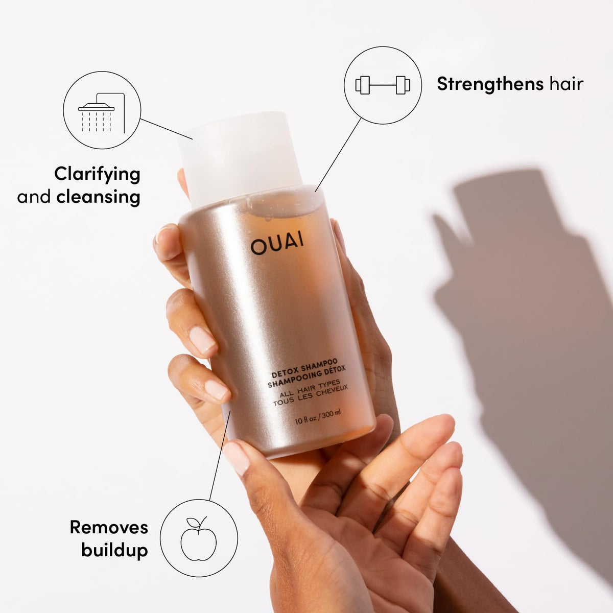 OUAI Scalp and Body Sugar Scrub granular texture highlighting exfoliating benefit