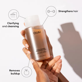 OUAI Scalp and Body Sugar Scrub granular texture highlighting exfoliating benefit