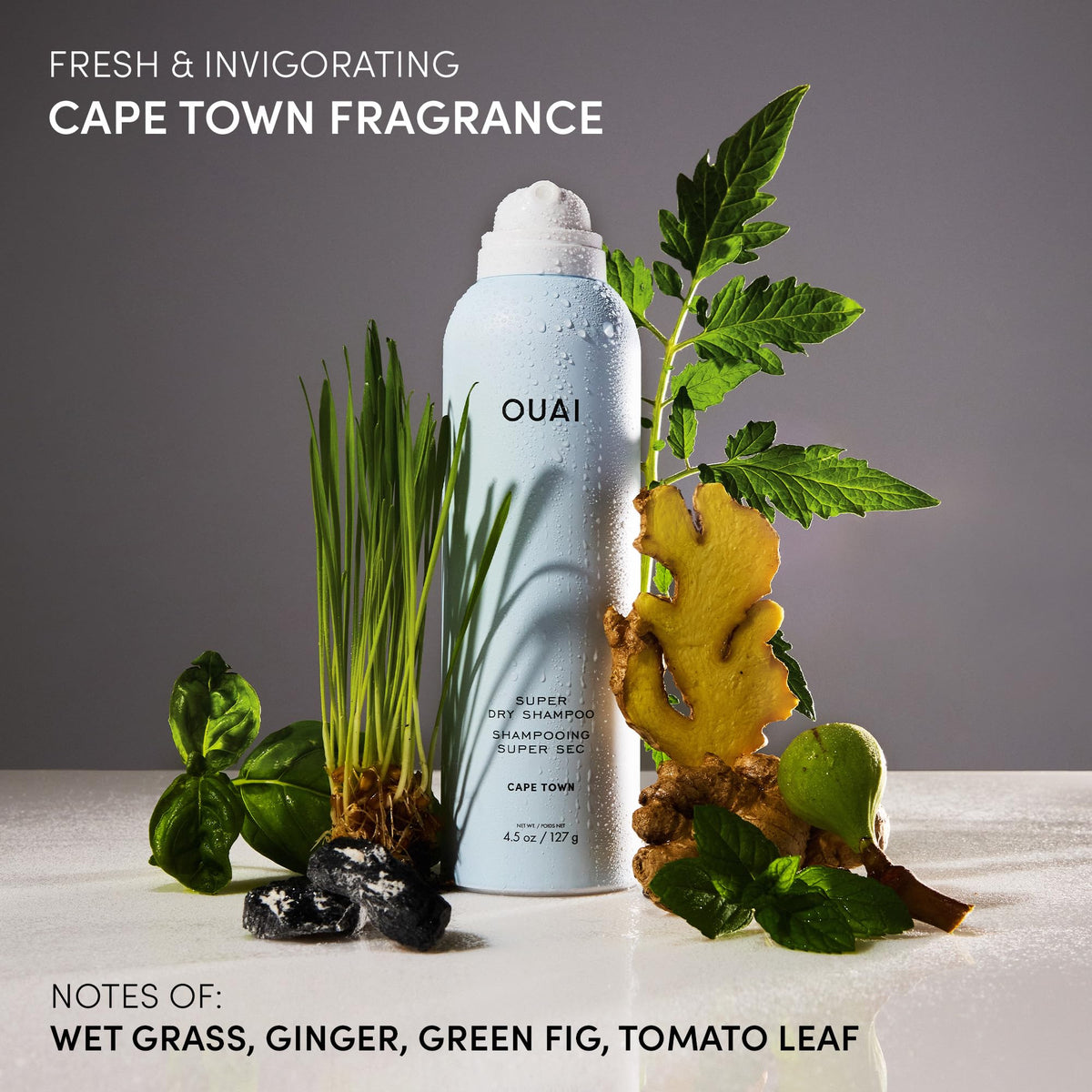 OUAI before and after shot showing increased volume and cleaner roots