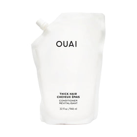 OUAI thick conditioner front bottle showing label and size for easy identification
