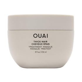 OUAI jar front view showing label and 8 fl oz size, professional finish