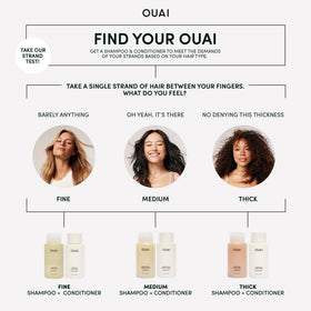 OUAI mask with almond and olive oils displayed, nourishing ingredient benefits