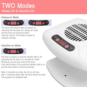 Oubrelu size comparison with hand illustrating portable 18.5×16×14cm footprint and travel ease