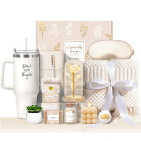 Oufrenn front gift box neatly packed showcasing the full self-care set and ready-to-give appeal