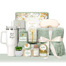 Oufrenn gift box front view showing elegant packaging and complete set benefits