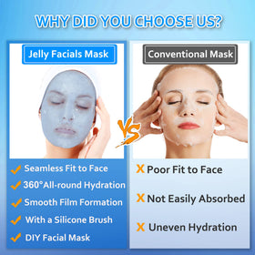 Ouhans mask applied on model face demonstrating firm coverage