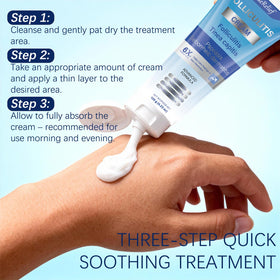 OUHENGTEK face spot application highlighting gentle care for facial bumps