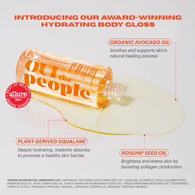 OUI the People pump detail revealing applicator for precise, mess-free dosing